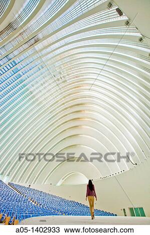 Auditorium, Conference and Exhibitions Centre Ciudad de Oviedo by Santiago Calatrava, Oviedo, Asturias, Spain. View Large Photo Image Stock Image - Auditorium, Conference and Exhibitions Centre Ciudad de Oviedo by Santiago Calatrava, Oviedo, Asturias, Spain.. Fotosearch