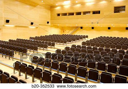 Stock Image - Auditorium, conference hall. FICOBA, Irn. Guipzcoa. Euskadi, Spain. Fotosearch