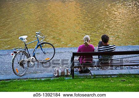 Picture - Aura River, Turku, Finland.. Fotosearch