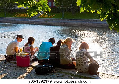 Aura River, Turku, Finland. View Large Photo Image Stock Photo - Aura River, Turku, Finland.. Fotosearch