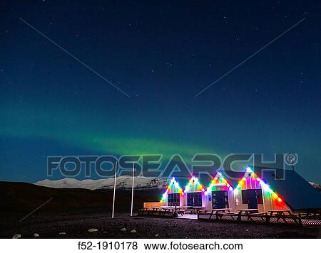 Aurora borealis, Jokulsarlon glacier lagoon, Southern Iceland, Iceland, Europe. View Large Photo Image Stock Photo - Aurora borealis, Jokulsarlon glacier lagoon, Southern Iceland, Iceland, Europe.. Fotosearch