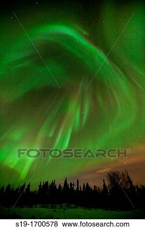Aurora Borealis Northern Lights View Large Photo Image Stock Photo - Aurora Borealis Northern Lights. Fotosearch