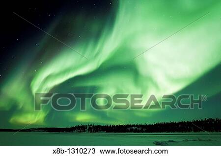Aurora Borealis Northern Polar Lights over the boreal forest outside Yellowknife, Northwest Territories, Canada View Large Photo Image Stock Image - Aurora Borealis Northern Polar Lights over the boreal forest outside Yellowknife, Northwest Territories, Canada. Fotosearch