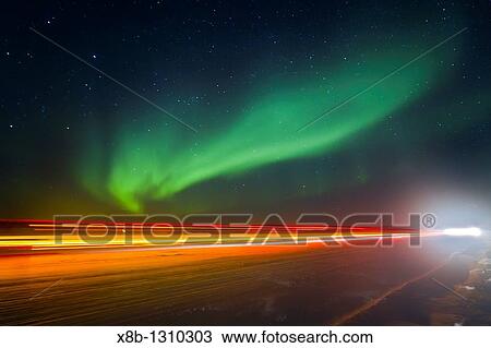 Aurora Borealis Northern Polar Lights over the boreal forest outside Yellowknife, Northwest Territories, Canada View Large Photo Image Stock Image - Aurora Borealis Northern Polar Lights over the boreal forest outside Yellowknife, Northwest Territories, Canada. Fotosearch