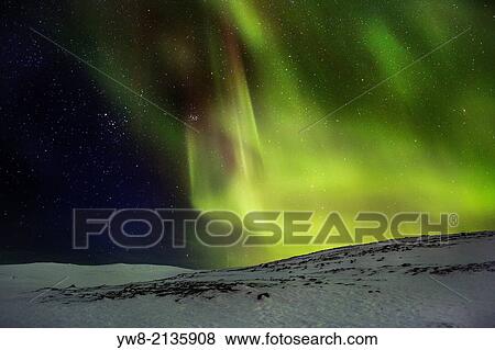 Aurora Borealis or Northern Lights, Lapland, Sweden. View Large Photo Image Stock Photo - Aurora Borealis or Northern Lights, Lapland, Sweden.. Fotosearch
