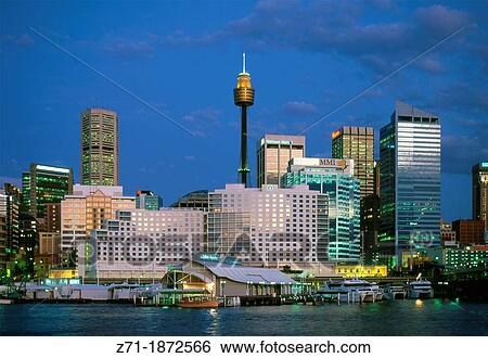Stock Photograph - Australia, Sydney, skyline, downtown,. Fotosearch
