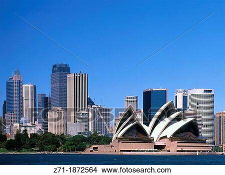 Australia, Sydney, skyline, Opera House, View Large Photo Image Picture - Australia, Sydney, skyline, Opera House,. Fotosearch