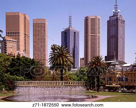 Australia, Victoria, Melbourne, skyline, downtown, View Large Photo Image Stock Image - Australia, Victoria, Melbourne, skyline, downtown,. Fotosearch