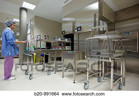 Autoclave, surgical instruments, sterilization. Hospital Policlinica Gipuzkoa, San Sebastian, Donostia, Euskadi, Spain View Large Photo Image Picture - Autoclave, surgical instruments, sterilization. Hospital Policlinica Gipuzkoa, San Sebastian, Donostia, Euskadi, Spain. Fotosearch