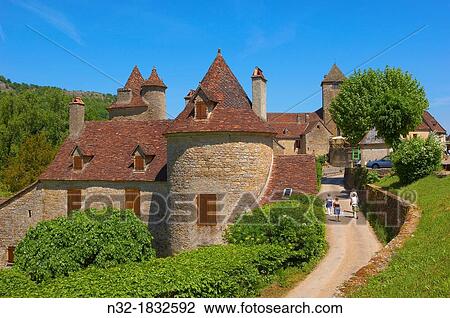 Autoire, labelled Les Plus Beaux Villages de France, The Most Beautiful Villages of France, Midi-Pyrenees Region, Lot Department, France, Europe. View Large Photo Image Stock Image - Autoire, labelled Les Plus Beaux Villages de France, The Most Beautiful Villages of France, Midi-Pyrenees Region, Lot Department, France, Europe.. Fotosearch