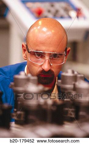 Stock Image - Automotive industry, component manufacturing, brake parts manufacturing. Fotosearch