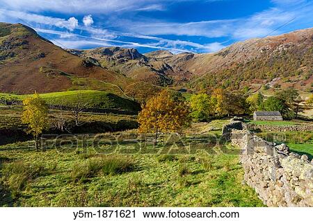 Autumn landscape, Dovedale valley in the Lake District National Park, Cumbria, England, UK, Europe View Large Photo Image Stock Image - Autumn landscape, Dovedale valley in the Lake District National Park, Cumbria, England, UK, Europe. Fotosearch