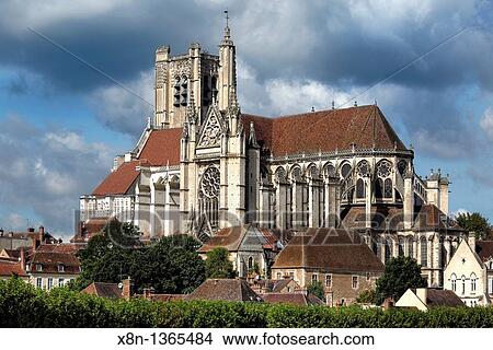 Auxerre Cathedral Saint-Etienne, Auxerre, Yonne department, Burgundy, France View Large Photo Image Picture - Auxerre Cathedral Saint-Etienne, Auxerre, Yonne department, Burgundy, France. Fotosearch