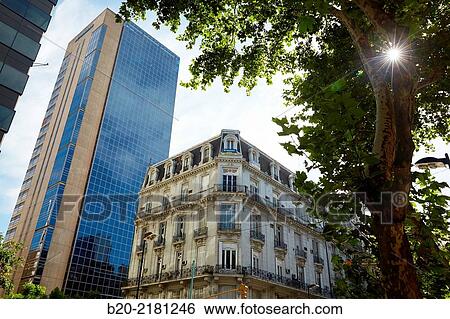 Stock Photograph - Avenida de Mayo. Buenos Aires. Argentina.. Fotosearch