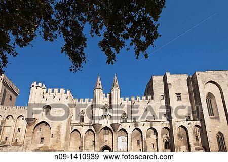 Avignon, Palace of the Popes View Large Photo Image Stock Photo - Avignon, Palace of the Popes. Fotosearch
