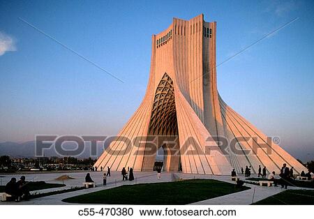 Azadi Tower. Teheran. Iran. View Large Photo Image Stock Image - Azadi Tower. Teheran. Iran.. Fotosearch