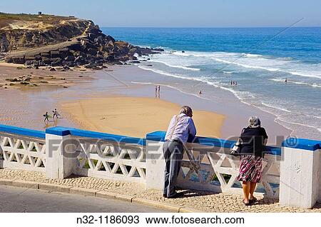 Azenhas do Mar, Praia das ma? as das ma? as Beach, Lisbon district, Sintra coast, Portugal, Europe. View Large Photo Image Stock Image - Azenhas do Mar, Praia das ma? as das ma? as Beach, Lisbon district, Sintra coast, Portugal, Europe.. Fotosearch