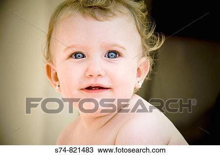 Stock Image - Baby blue eyes. Fotosearch