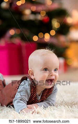 Baby boy at Christmas View Large Photo Image Stock Image - Baby boy at Christmas. Fotosearch