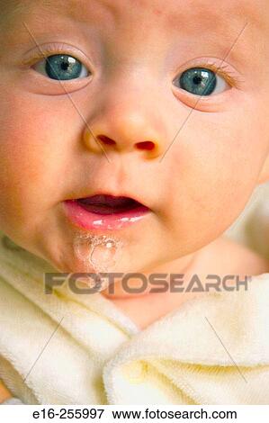 baby drool View Large Photo Image Stock Photo - baby drool. Fotosearch