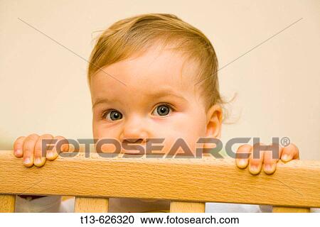 Stock Image - Baby girl portrait. Fotosearch