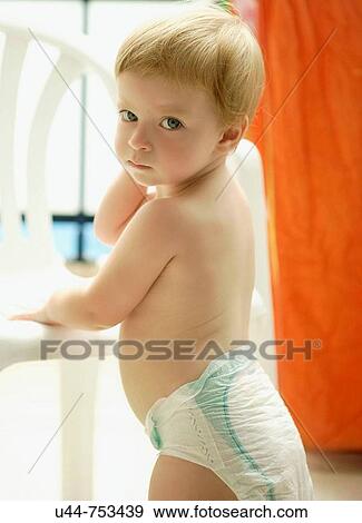 Stock Photo - Baby girl with toddler. Fotosearch