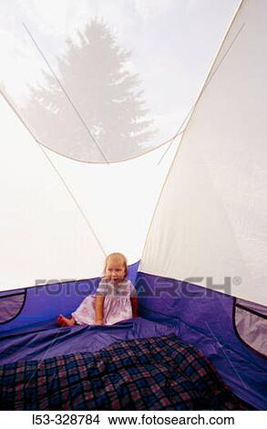 Baby in tent. View Large Photo Image Picture - Baby in tent.. Fotosearch