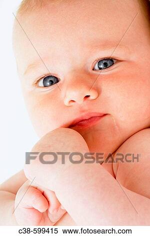 Baby Looking At Camera View Large Photo Image Stock Photography - Baby Looking At Camera. Fotosearch