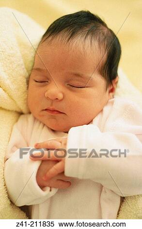 Stock Photography - Baby sleeping. Fotosearch