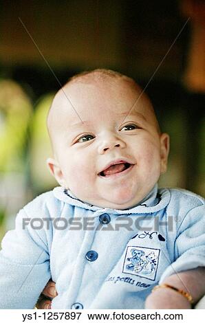 BABY SMILING, BOY View Large Photo Image Stock Photo - BABY SMILING, BOY. Fotosearch