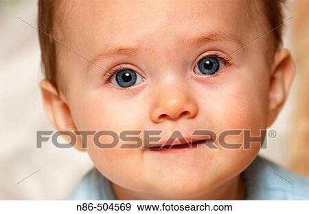 Stock Photo - Baby smiling. Fotosearch