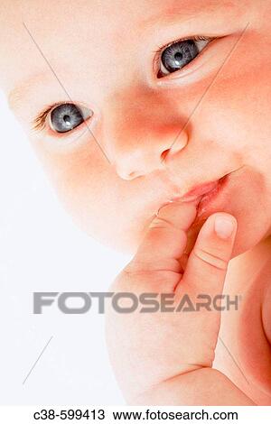 Baby Sucking Finger View Large Photo Image Stock Image - Baby Sucking Finger. Fotosearch