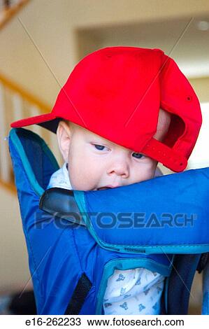 Baby with baseball cap View Large Photo Image Stock Image - Baby with baseball cap. Fotosearch