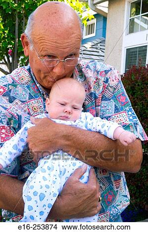 baby with grandfather View Large Photo Image Picture - baby with grandfather. Fotosearch