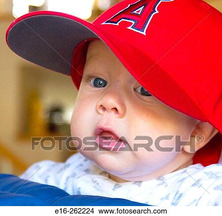 Baby with hat View Large Photo Image Picture - Baby with hat. Fotosearch