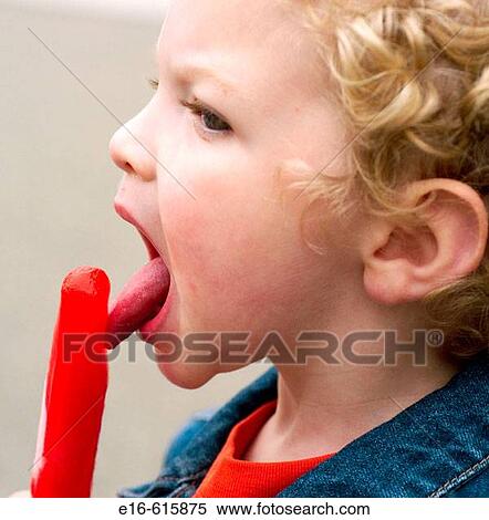 Baby with popsicle View Large Photo Image Stock Photography - Baby with popsicle. Fotosearch