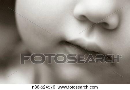 Stock Photograph - Baby's mouth. Fotosearch