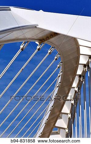 Bac de Roda bridge by Santiago Calatrava, Barcelona. Catalonia, Spain View Large Photo Image Stock Photo - Bac de Roda bridge by Santiago Calatrava, Barcelona. Catalonia, Spain. Fotosearch