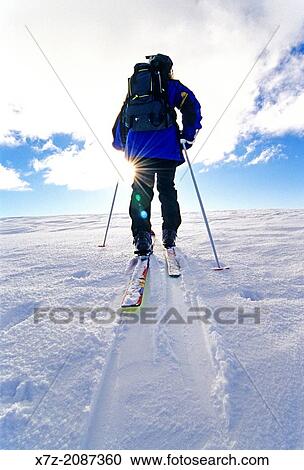 Backcountry skiing at sunset high on Deadline Ridge in the Goose Creek Mountains in southern Idaho. View Large Photo Image Stock Image - Backcountry skiing at sunset high on Deadline Ridge in the Goose Creek Mountains in southern Idaho.. Fotosearch
