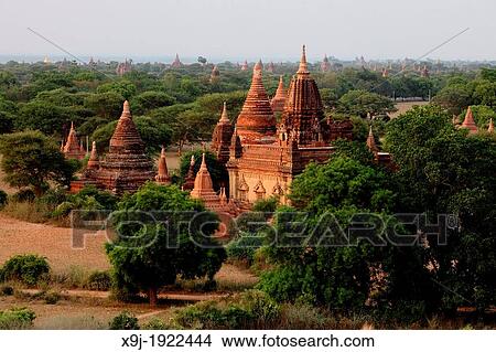 Bagan, temples, general aerial view of pagoda in Bagan, Myanmar, Burma View Large Photo Image Picture - Bagan, temples, general aerial view of pagoda in Bagan, Myanmar, Burma. Fotosearch