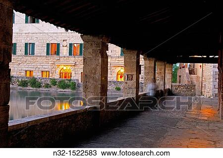 Bagno Vignoni Termal Pool, Val d? Orcia, Orcia Valley UNESCO world heritage site, Siena Province, Tuscany, Italy, Europe. View Large Photo Image Stock Image - Bagno Vignoni Termal Pool, Val d? Orcia, Orcia Valley UNESCO world heritage site, Siena Province, Tuscany, Italy, Europe.. Fotosearch
