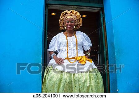 Bahiana in Pelourinho, Salvador, Bahia, Brazil View Large Photo Image Stock Image - Bahiana in Pelourinho, Salvador, Bahia, Brazil. Fotosearch