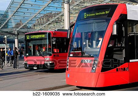 Bahnhof Bern tram bus stop, Bern, Switzerland View Large Photo Image Stock Photography - Bahnhof Bern tram bus stop, Bern, Switzerland. Fotosearch