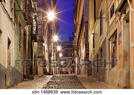 Bairro Alto, Lisbon, Portugal, Europe View Large Photo Image Stock Photo - Bairro Alto, Lisbon, Portugal, Europe. Fotosearch