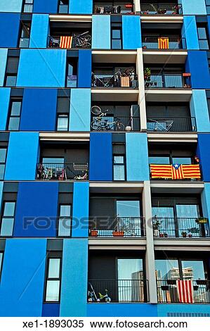 balconies, homes, Barcelona, Catalonia, Spain View Large Photo Image Stock Photography - balconies, homes, Barcelona, Catalonia, Spain. Fotosearch