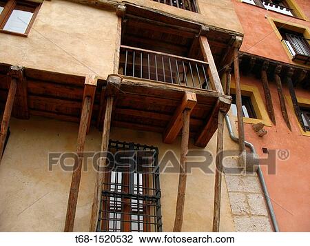Balcony, architecture in old town, Cuenca, Castilla-La Mancha, Spain View Large Photo Image Stock Image - Balcony, architecture in old town, Cuenca, Castilla-La Mancha, Spain. Fotosearch