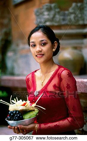 Stock Photo - Balinese woman. Indonesia. Fotosearch