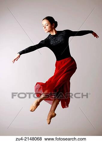 Ballerina jumping View Large Photo Image Stock Photo - Ballerina jumping. Fotosearch