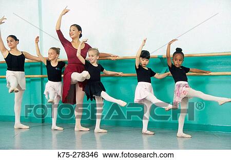 Ballet class View Large Photo Image Stock Photograph - Ballet class. Fotosearch