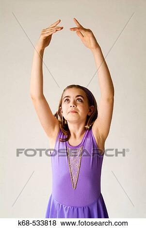 ballet dancer, 10 years old, fifth position View Large Photo Image Stock Photo - ballet dancer, 10 years old, fifth position. Fotosearch